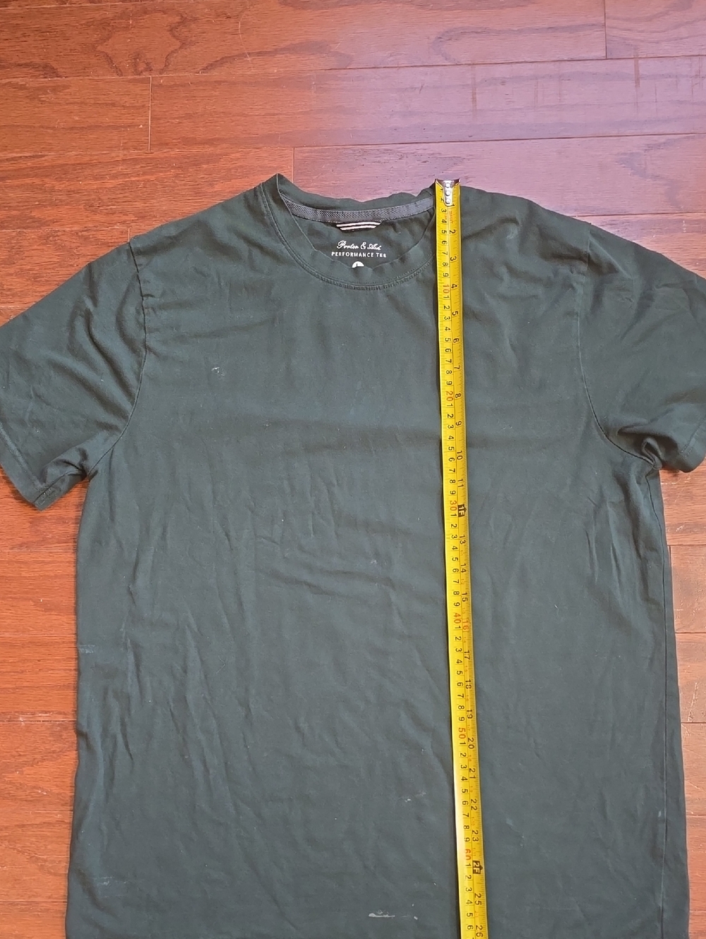 Dark Green Short Sleeve Crewneck Tee - Men's